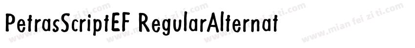 PetrasScriptEF RegularAlternate字体转换